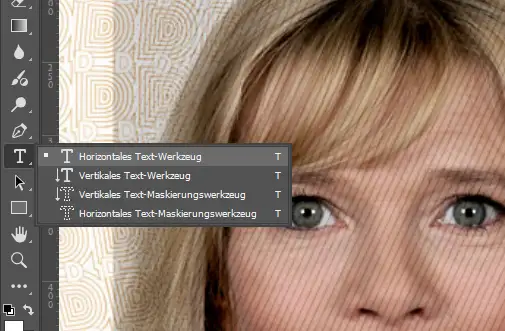 textwerkzeug in photoshop